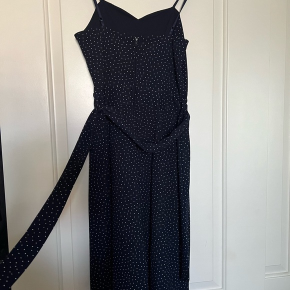 Dark blue polka dot jumpsuit - Picture 4 of 4